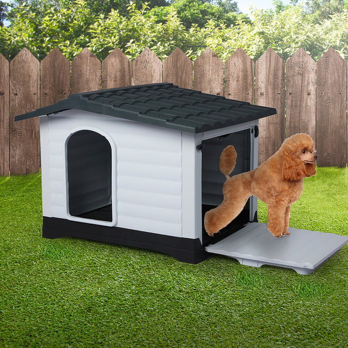 Pawzee Super Deluxe Extra Large Outdoor Dog Kennel | Weatherpoof Dog Kennel