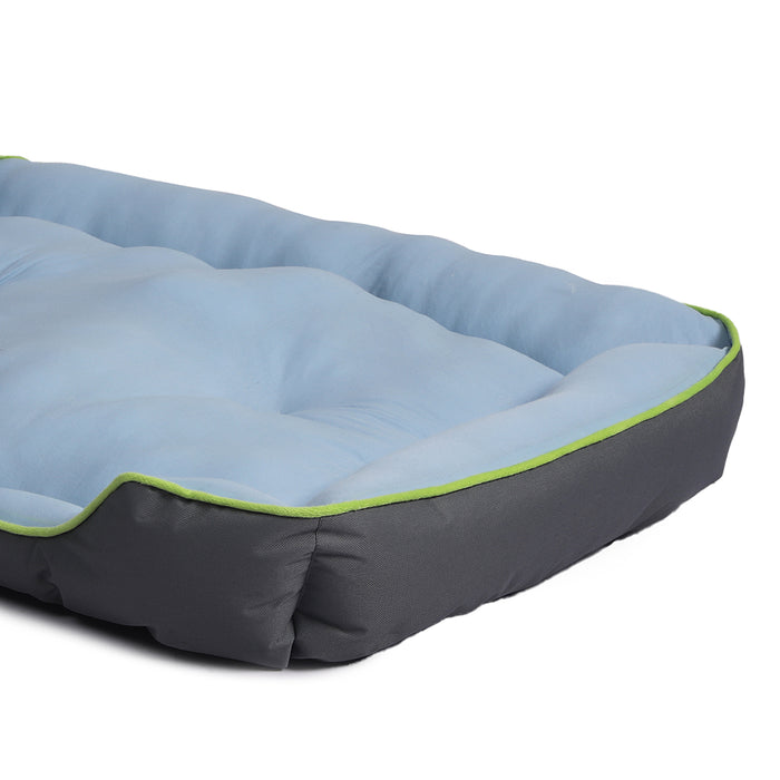 Pawzee Soft Comfy Cooling Sofa Pet Bed | Cotton Filled Dog Bed - Grey Medium