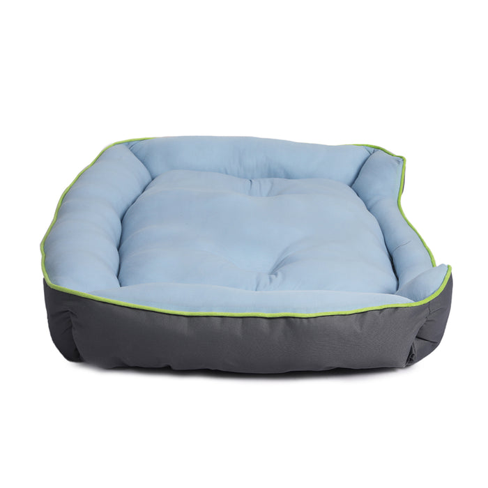 Pawzee Soft Comfy Cooling Sofa Pet Bed | Cotton Filled Dog Bed - Grey Medium