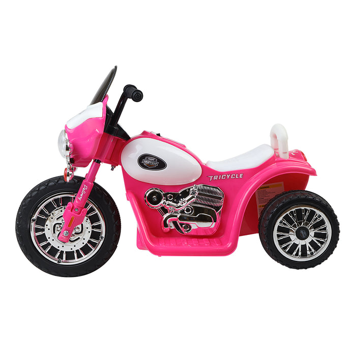 Funzee Kids Ride On Electric Chopper Bike with Lights | Kids Battery Operated Ride On Bike in Pink