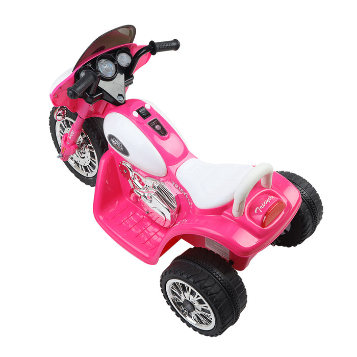 Funzee Kids Ride On Electric Chopper Bike with Lights | Kids Battery Operated Ride On Bike in Pink