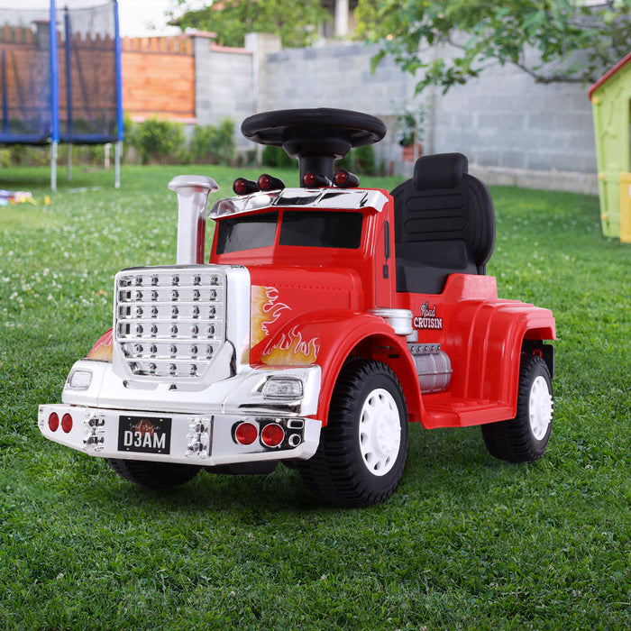 Funzee Kids Ride On Electric Toy Truck | Kids Battery Operated Ride on Truck in Red