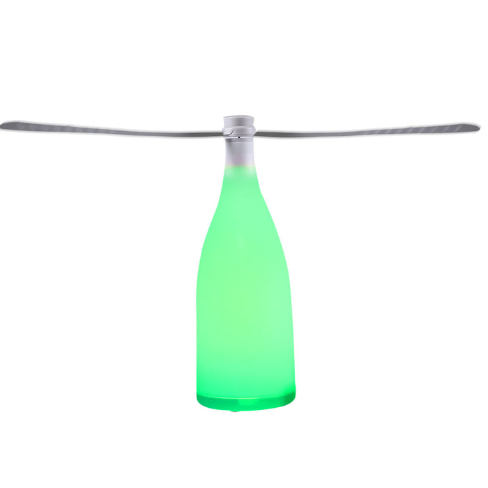 Natural LED Fly Repellent Fan | Bug Free Safe Trap | Picnic Outdoor Insect Repeller in Green