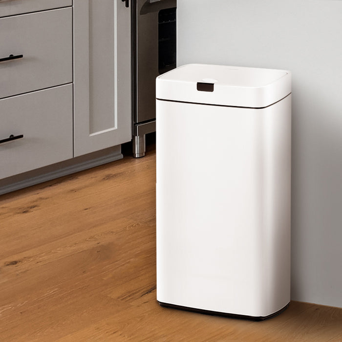 Automa 45L White Motion Sensor Rubbish Bin | Hands Free Rubbish Bins