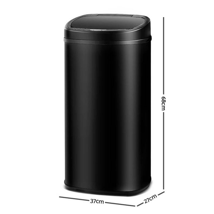 Automa 58L Black Motion Sensor Rubbish Bin | Hands Free Rubbish Bins