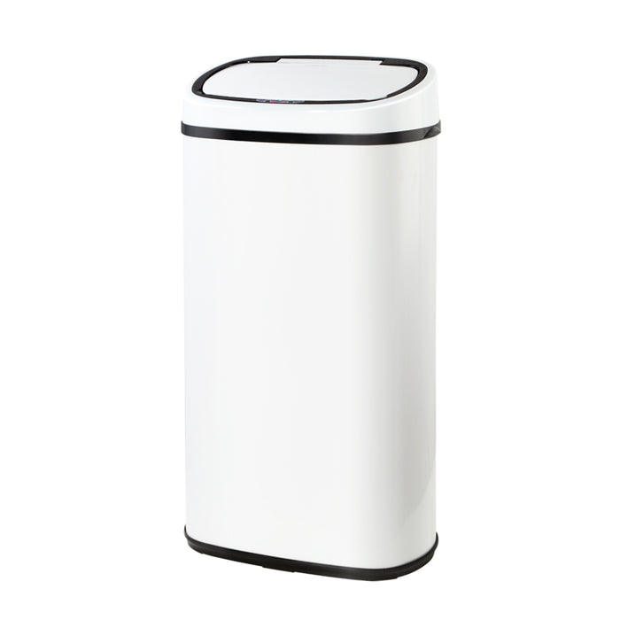 Automa 58L White Motion Sensor Rubbish Bin | Hands Free Rubbish Bins