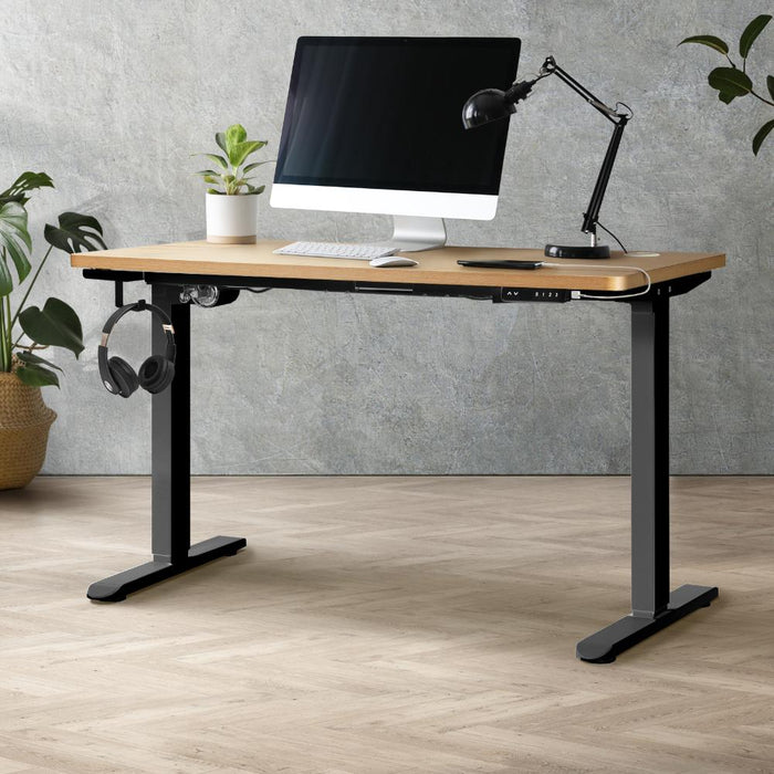 Leno Premium 71-116cm Electric Adjustable Standing Desk | Motorised Office Desk with USB & Type C Ports | 3 Frame Colours - 4 Table Choices