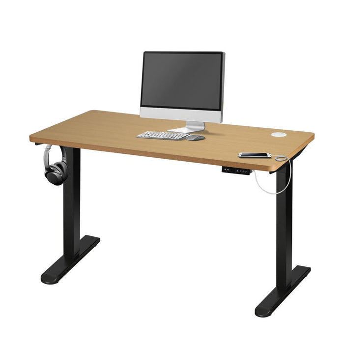 Leno Premium 71-116cm Electric Adjustable Standing Desk | Motorised Office Desk with USB & Type C Ports | 3 Frame Colours - 4 Table Choices