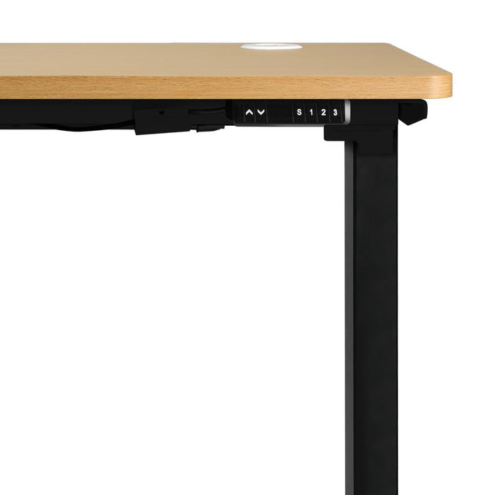 Leno Premium 71-116cm Electric Adjustable Standing Desk | Motorised Office Desk with USB & Type C Ports | 3 Frame Colours - 4 Table Choices