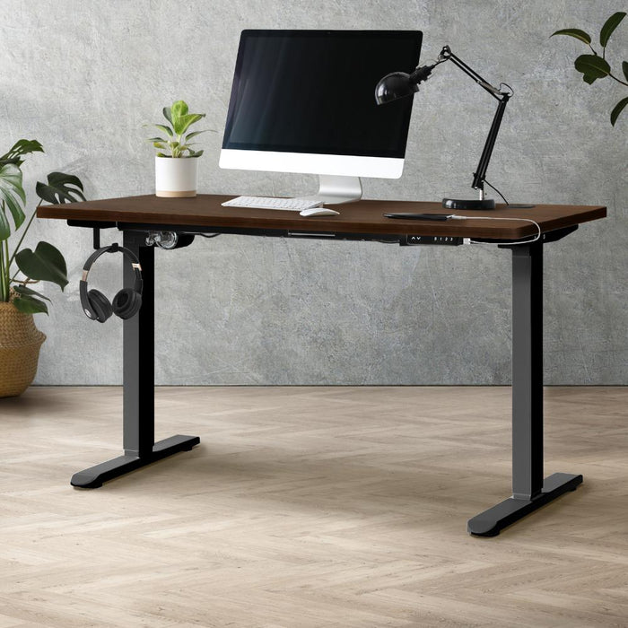 Leno Premium 71-116cm Electric Adjustable Standing Desk | Motorised Office Desk with USB & Type C Ports | 3 Frame Colours - 4 Table Choices