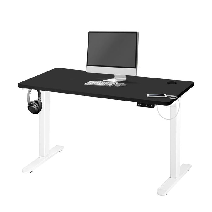 Leno Premium 71-116cm Electric Adjustable Standing Desk | Motorised Office Desk with USB & Type C Ports | 3 Frame Colours - 4 Table Choices