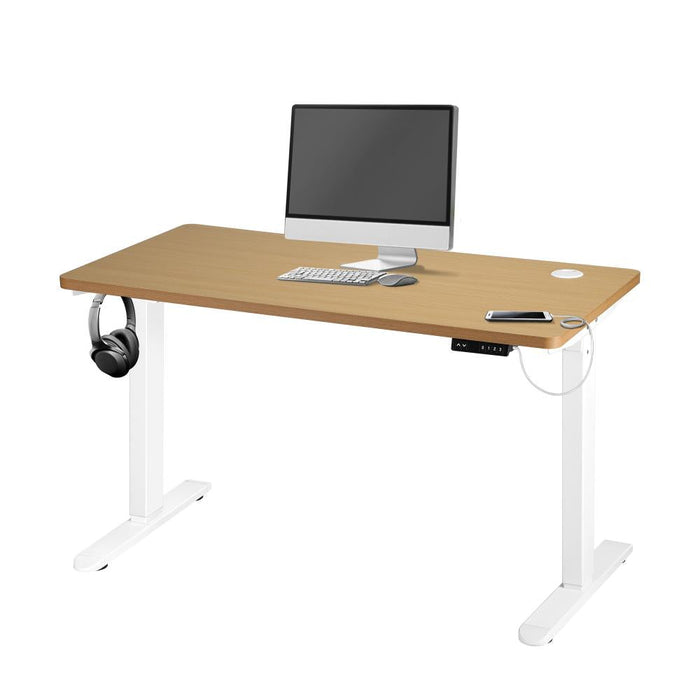 Leno Premium 71-116cm Electric Adjustable Standing Desk | Motorised Office Desk with USB & Type C Ports | 3 Frame Colours - 4 Table Choices