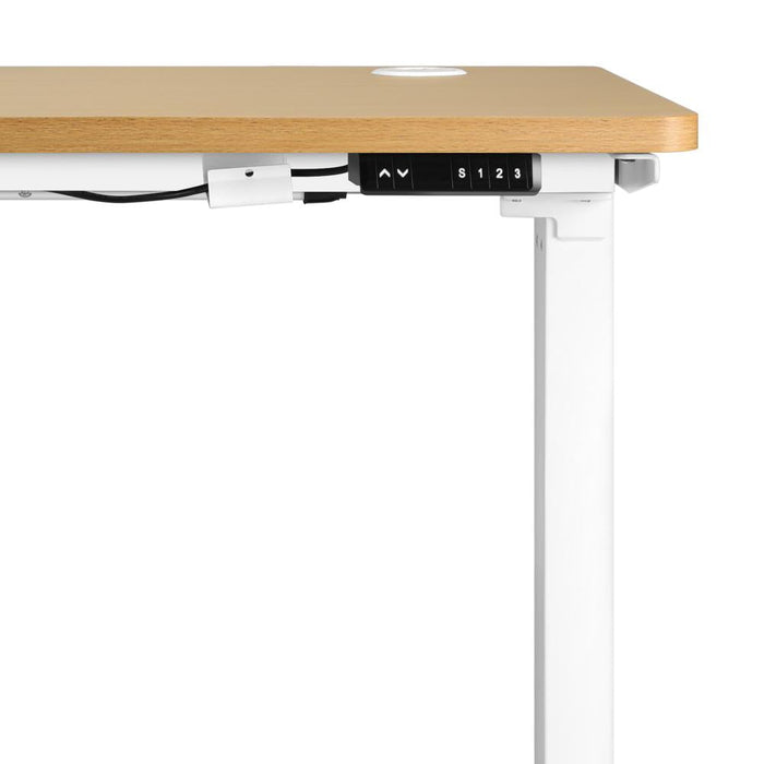 Leno Premium 71-116cm Electric Adjustable Standing Desk | Motorised Office Desk with USB & Type C Ports | 3 Frame Colours - 4 Table Choices