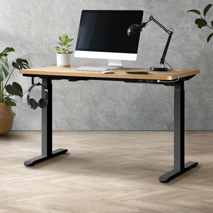 Milos Ultra Premium 71-116cm Electric Dual Motor Standing Desk | Motorised Office Desk with USB & Type C Ports | 3 Frame Colours - 4 Table Choices