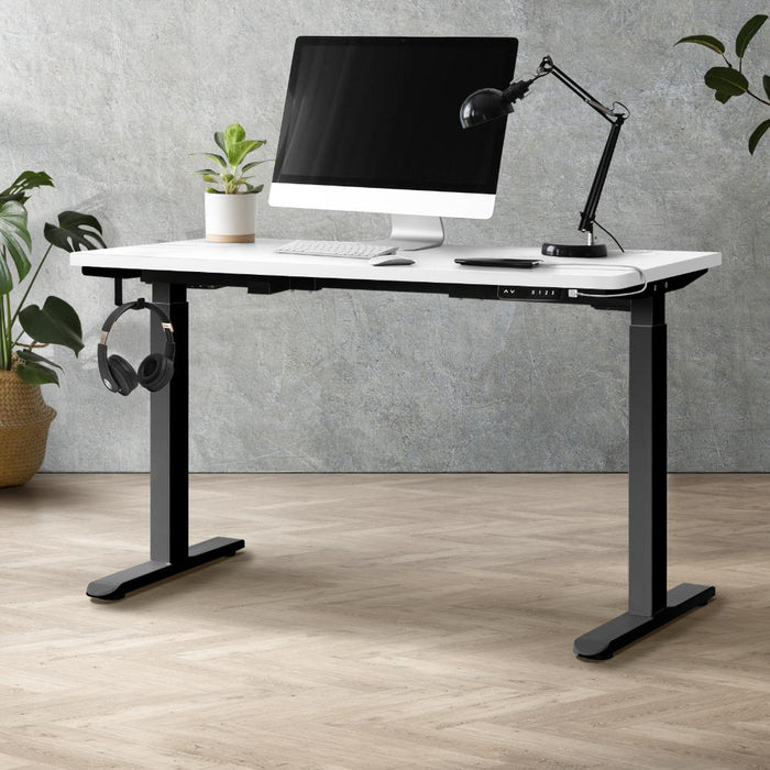 Milos Ultra Premium 71-116cm Electric Dual Motor Standing Desk | Motorised Office Desk with USB & Type C Ports | 3 Frame Colours - 4 Table Choices