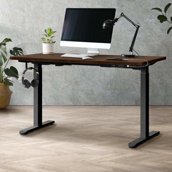 Milos Ultra Premium 71-116cm Electric Dual Motor Standing Desk | Motorised Office Desk with USB & Type C Ports | 3 Frame Colours - 4 Table Choices