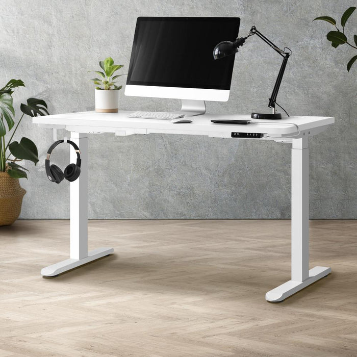 Milos Ultra Premium 71-116cm Electric Dual Motor Standing Desk | Motorised Office Desk with USB & Type C Ports | 3 Frame Colours - 4 Table Choices