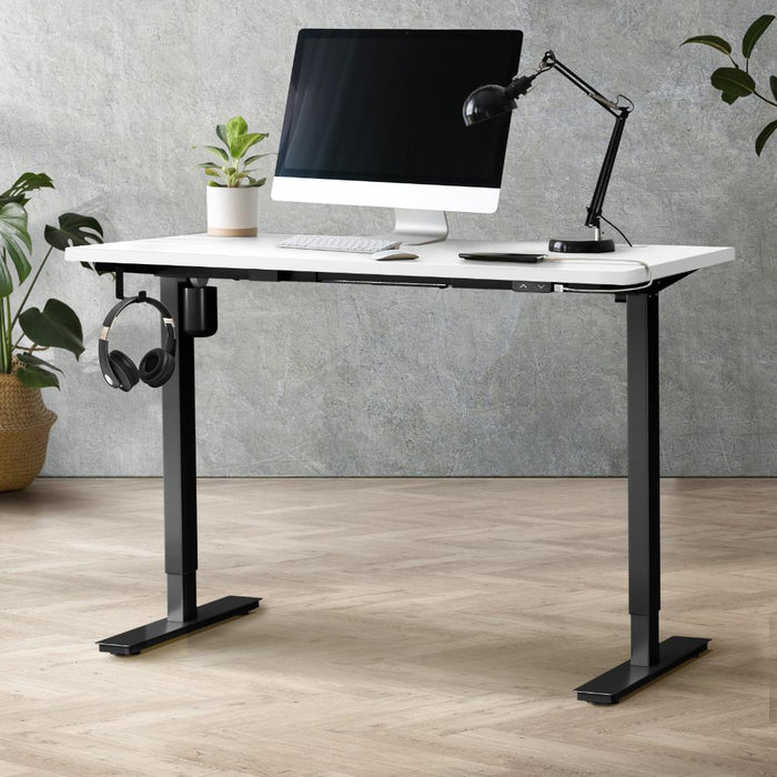 Sconza Deluxe 71-116cm Electric Adjustable Standing Desk | Motorised Office Desk with USB | 3 Frame Colours - 4 Table Choices