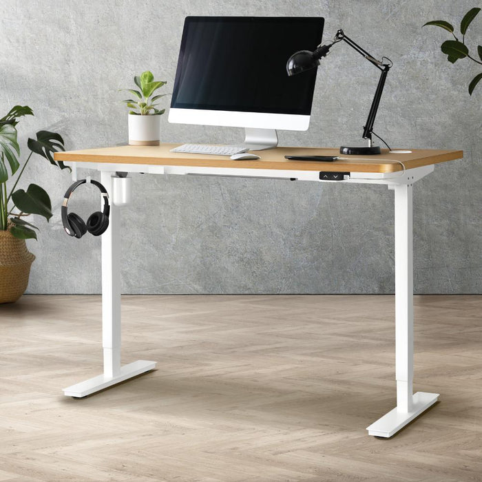 Sconza Deluxe 71-116cm Electric Adjustable Standing Desk | Motorised Office Desk with USB | 3 Frame Colours - 4 Table Choices