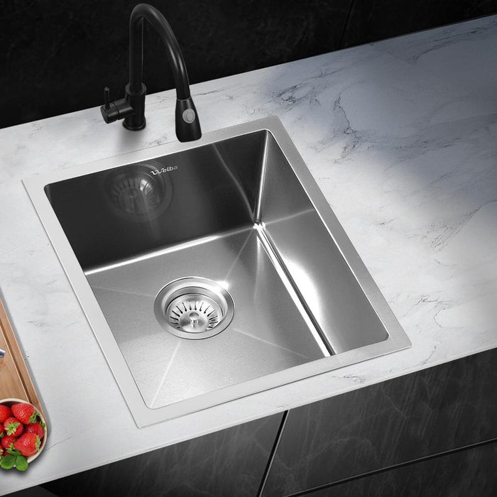 Super High Quality Stainless Steel Kitchen Sink in Black or Silver Finish | Kitchen Laundry Steel Sinks |  Single or Double Bowl