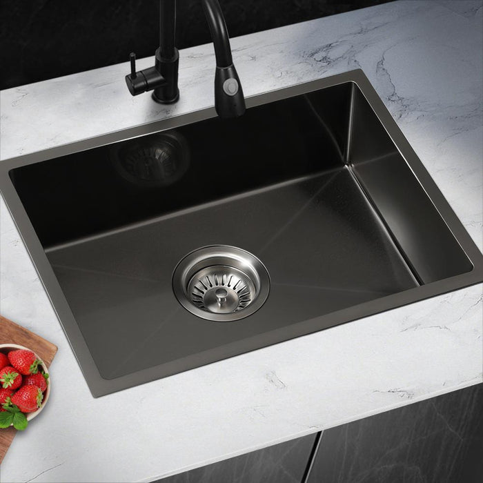 Super High Quality Stainless Steel Kitchen Sink in Black or Silver Finish | Kitchen Laundry Steel Sinks |  Single or Double Bowl