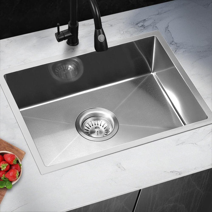 Super High Quality Stainless Steel Kitchen Sink in Black or Silver Finish | Kitchen Laundry Steel Sinks |  Single or Double Bowl