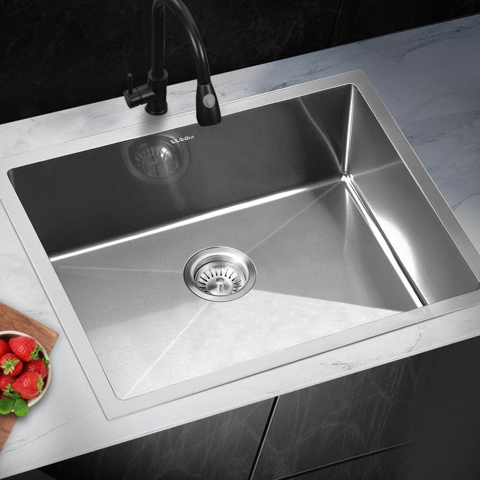 Super High Quality Stainless Steel Kitchen Sink in Black or Silver Finish | Kitchen Laundry Steel Sinks |  Single or Double Bowl