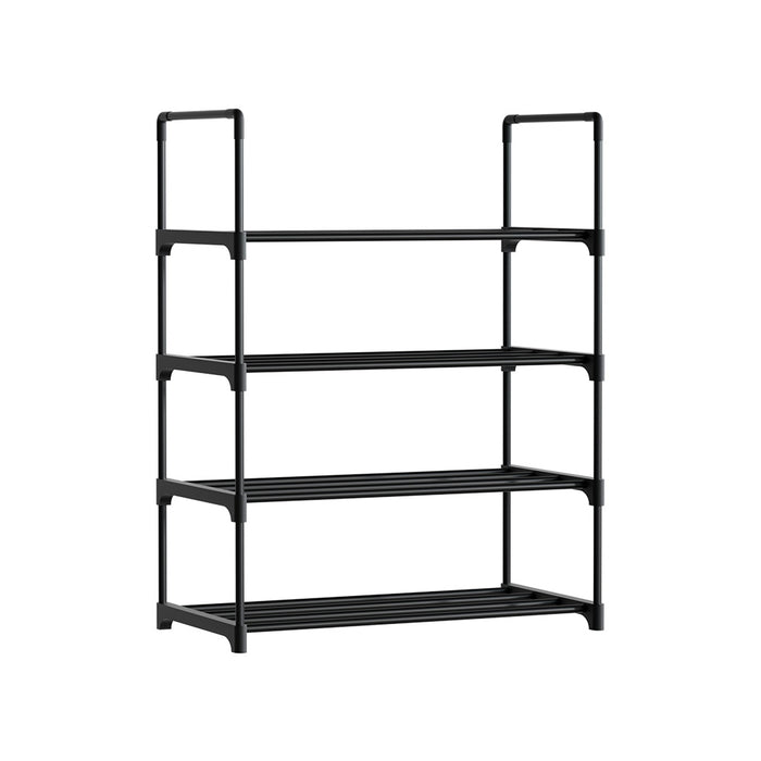 Milano Stackable 4 Tier 55cm Shoe Storage Rack | 12 Pair Elegant Shoe Storage Stand