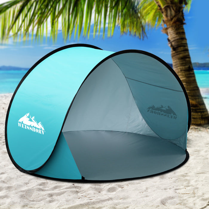 Easy Pop Up UV Resistant Beach Shade | Portable Sun Shade Shelter