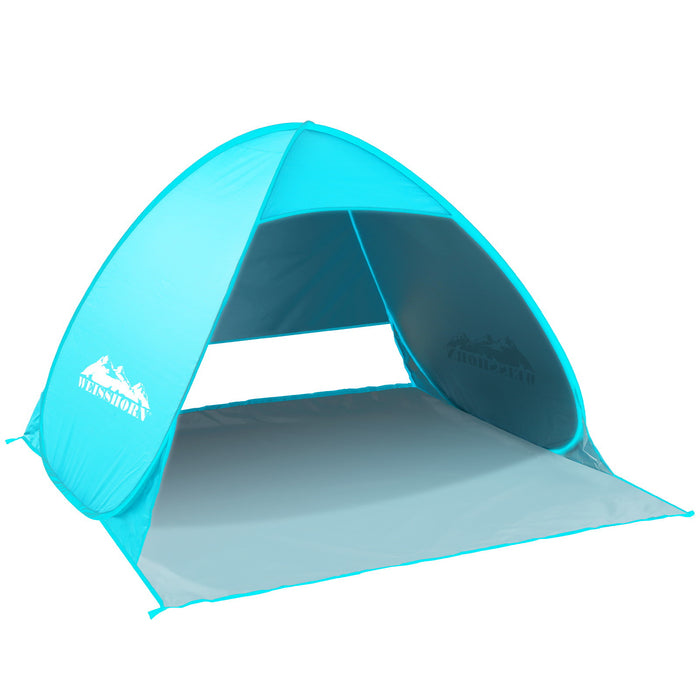 3 Person Easy Pop Up Beach Shade UV Resistance Tent | Camping Beach Shelter Tent