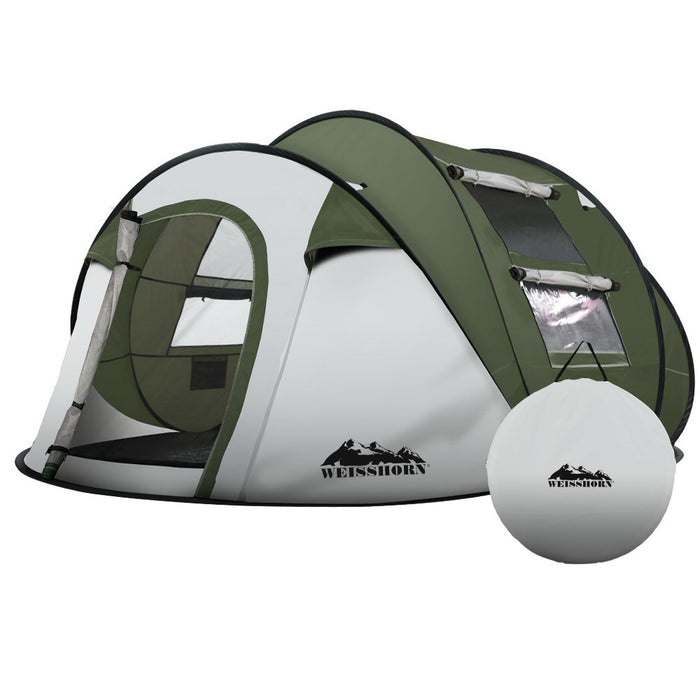 4-5 Person Instant Pop Up Camping Tent | Family Beach Dome Tent