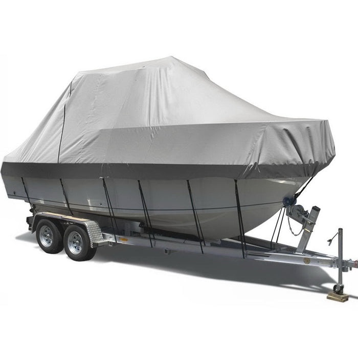 Heavy Duty Adjustable High Clearance 5.8m - 6.4m Waterproof Boat Cover