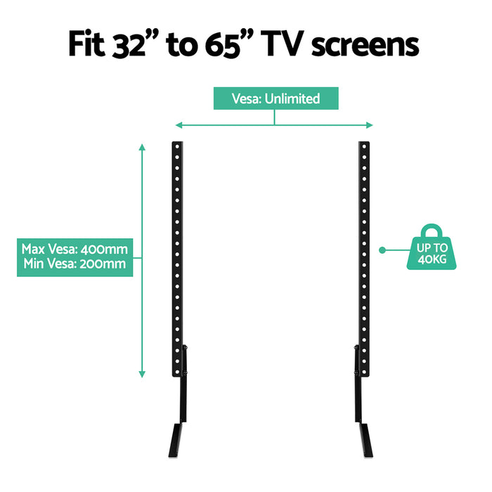 32" to 65" Table Top TV Legs Stand | TV Mounting Bracket Stand