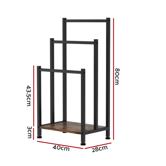 Tasa 3 Tier Freestanding Towel Rack Shelf | Handy Drying Storage Bathroom Rack