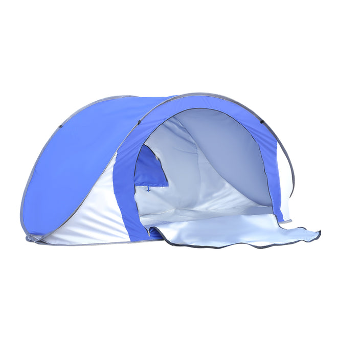 3 Person Easy Pop Up Beach Tent | Camping Hiking Sun Shade Shelter by Mountainview