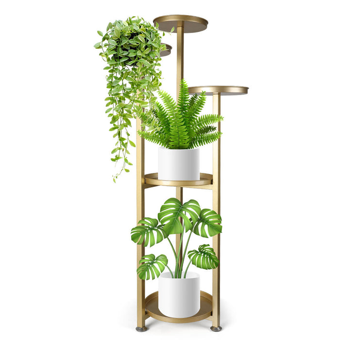 Natura 5 Tier High Quality Metal Plant Stand | Flower Pot Shelves and Stand Display | 2 Sizes - 5 Colours