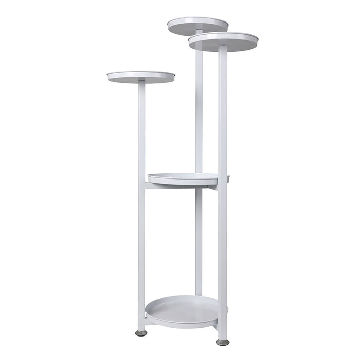 Natura 5 Tier 120cm Metal Plant Stand | Flower Pot Shelves and Stand in White