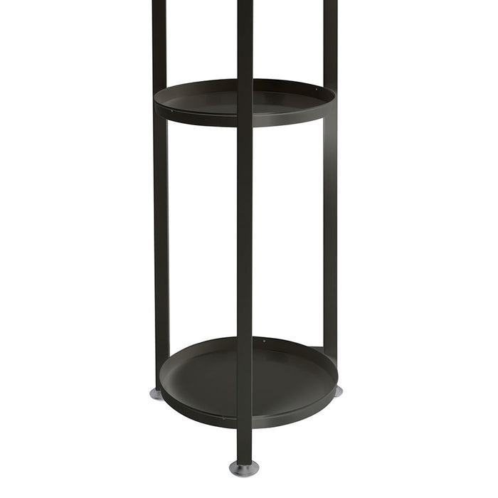 Natura 5 Tier 100cm Metal Plant Stand | Flower Pot Shelves and Stand in Black