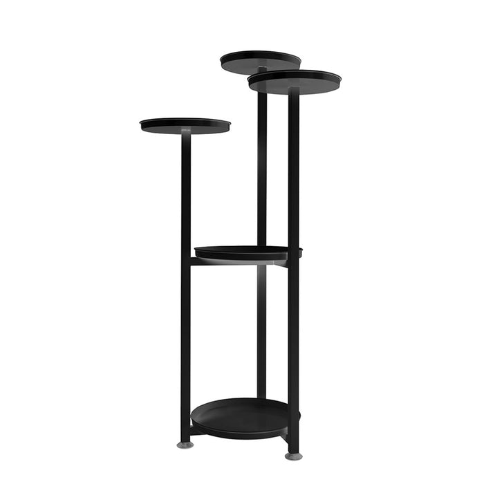 Natura 5 Tier 100cm Metal Plant Stand | Flower Pot Shelves and Stand in Black