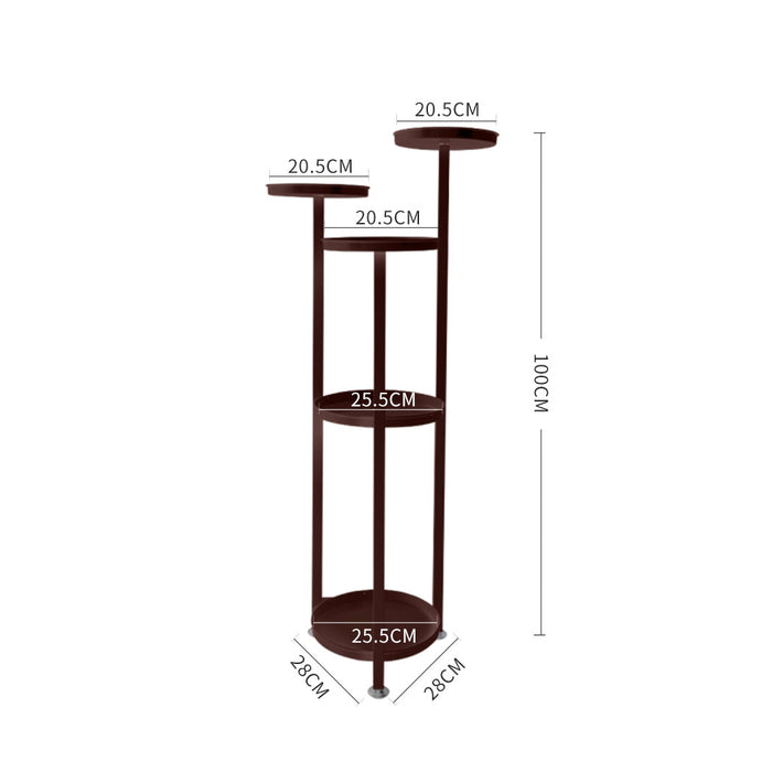 Natura 5 Tier 100cm Metal Plant Stand | Flower Pot Shelves and Stand Bronze