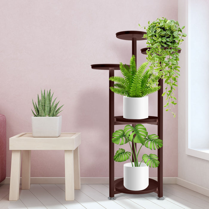 Natura 5 Tier 100cm Metal Plant Stand | Flower Pot Shelves and Stand Bronze