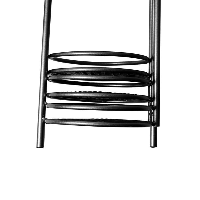 Natura 6 Tier Metal Plant Stand | Flower Pot Shelves and Stand in Black