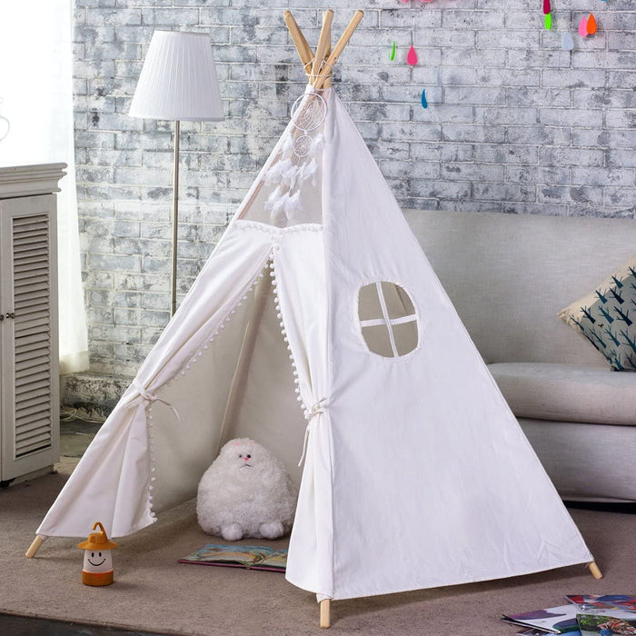 Funzee 100% Cotton 5 Poles Giant Kids Teepee Tent