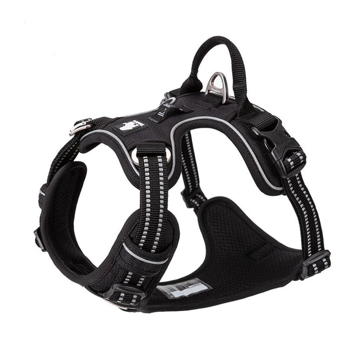 Large Pet Friendly No Pull Dog Harness Black