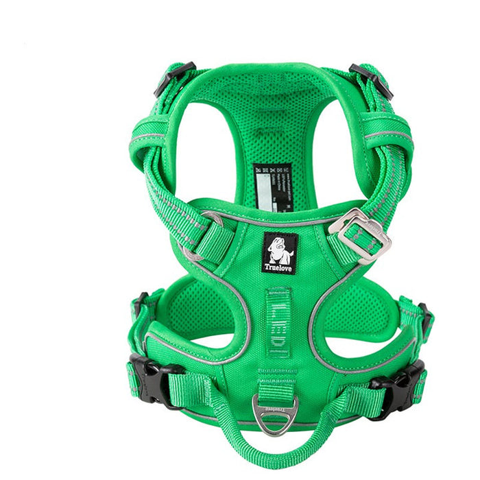 Large Pet Friendly No Pull Dog Harness Green