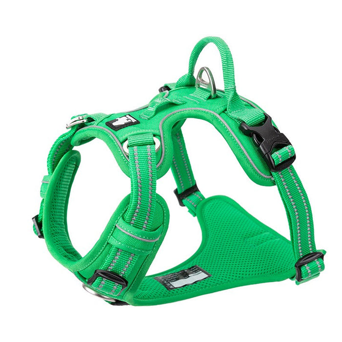 Large Pet Friendly No Pull Dog Harness Green