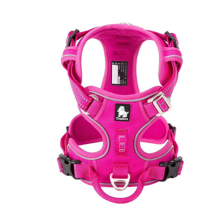 Medium Pet Friendly No Pull Dog Harness Pink