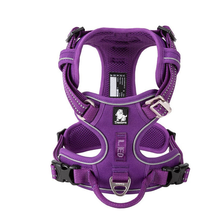 Small Pet Friendly No Pull Dog Harness Purple