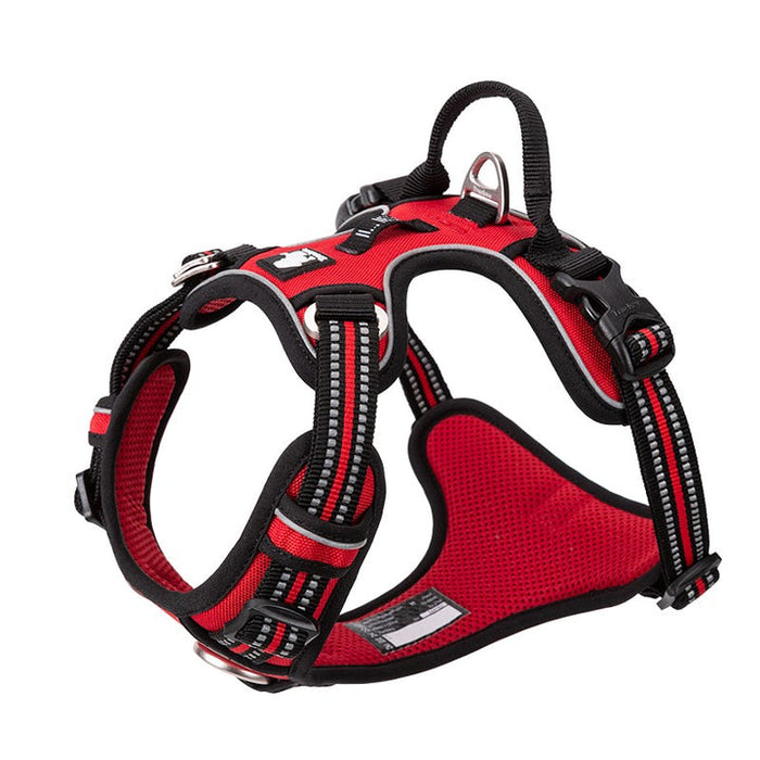 Large Pet Friendly No Pull Dog Harness Red
