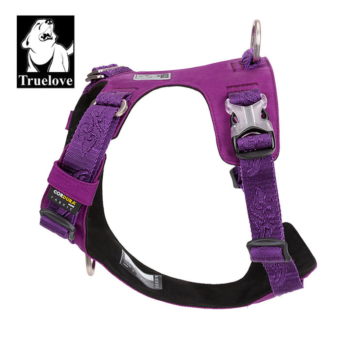 Large Weatherproof Lightweight Dog Harness Purple